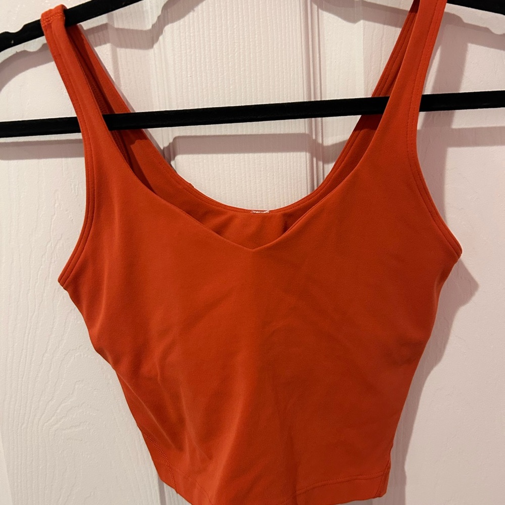 Lululemon align tank burnt orange size 0